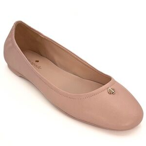 Kate Spade Keaton Ballet Flats Women’s 9 B Pale Vellum Light Pink Leather EUC